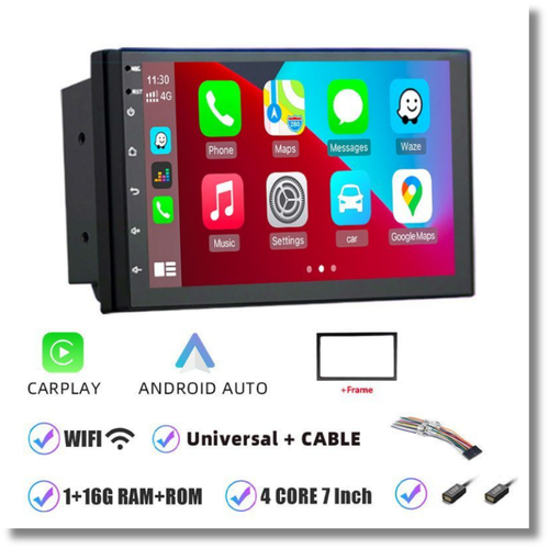 Universal Apple CarPlay Car Stereo MP5 Player GPS Navigation Touchscreen