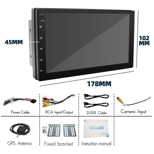 Universal Apple CarPlay Car Stereo MP5 Player GPS Navigation Touchscreen