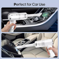 Wireless Portable Car Vacuum Cleaner with Cyclone Suction Washable Filter