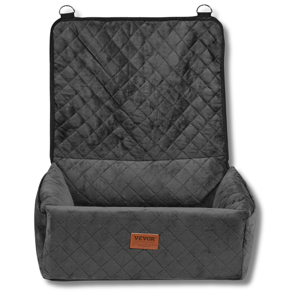 40 LB Sofa Style Dog Booster Car Seat with Safety Belt for Small Dogs