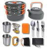 2 to 3 Person Nonstick Anodized Aluminum Camping Cooking Set Outdoor Kit