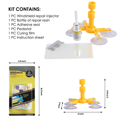 Auto Windshield Crack Repair Kit UV Resin Fluid Glue Tool Set