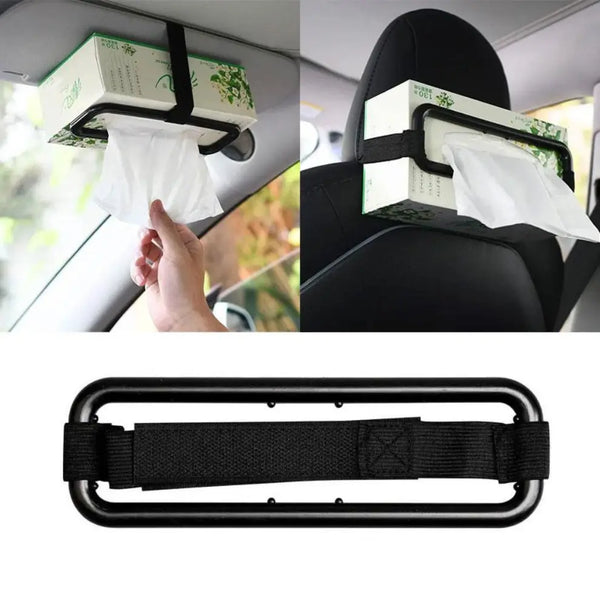 ABS Plastic Car Sun Visor Tissue Holder for Seat Back and Visor