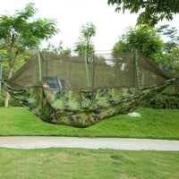 600 LB 210T Parachute Nylon Double Camping Hammock with Mosquito Net