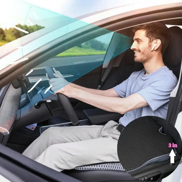 Memory Foam Car Seat Cushion with Strap for Office Chair or Car