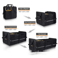 Folding Waterproof Oxford Cloth SUV Trunk Organizer with Roller and Handle