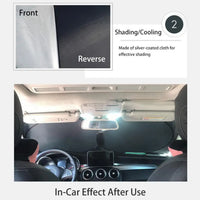 Foldable Reflective Windshield Sun Shade UV Block for Most Cars