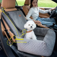 52 x 50 x 58 CM Dog Car Seat Bed Cushion for Travel in Seven Colors