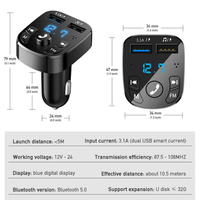 Car Cigarette Lighter Lossless MP3 Music Player USB Charger