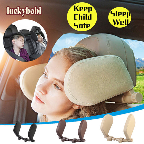 Car Headrest Neck Pillow Travel Support Cushion for Adults and Kids