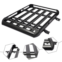 150 LB Aluminum Basket Roof Rack for SUV No Drill Cargo Carrier