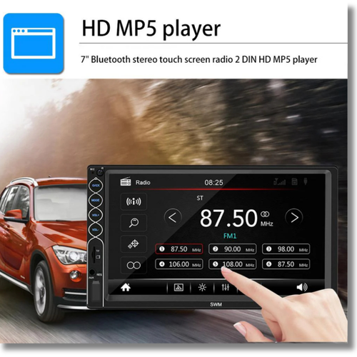 7 Inch Car Radio Stereo Touchscreen Bluetooth MP5 GPS Navigation