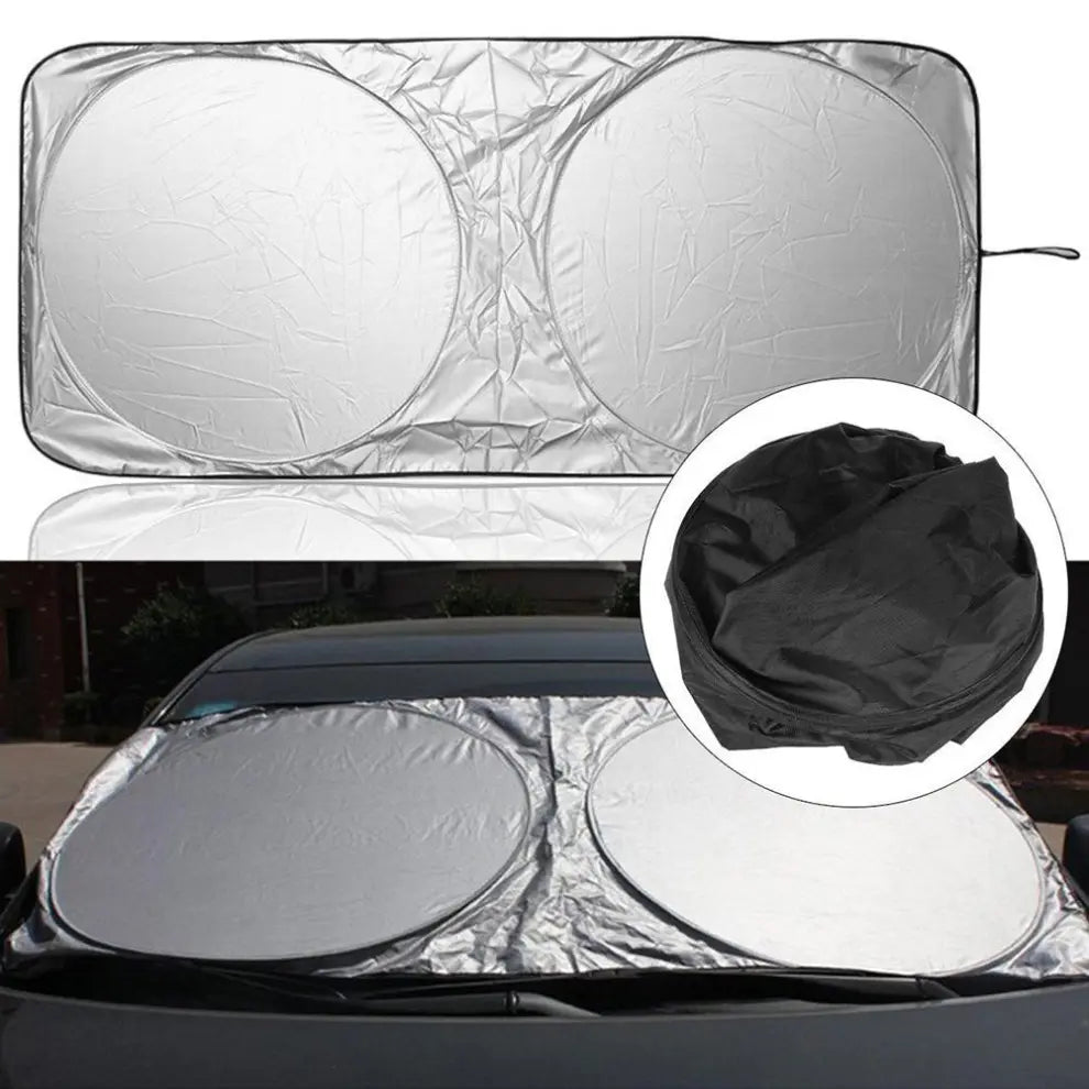 Foldable Reflective Windshield Sun Shade UV Block for Most Cars