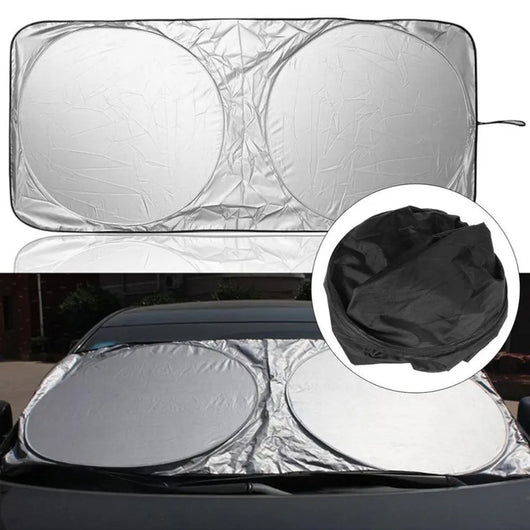 Foldable Reflective Windshield Sun Shade UV Block for Most Cars